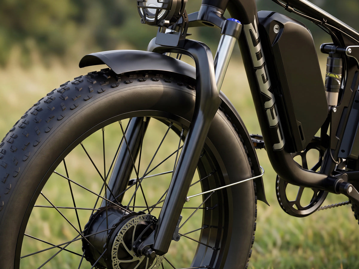 Bicicleta eléctrica todoterreno para adultos FENGQS Q8 Plus de 24"