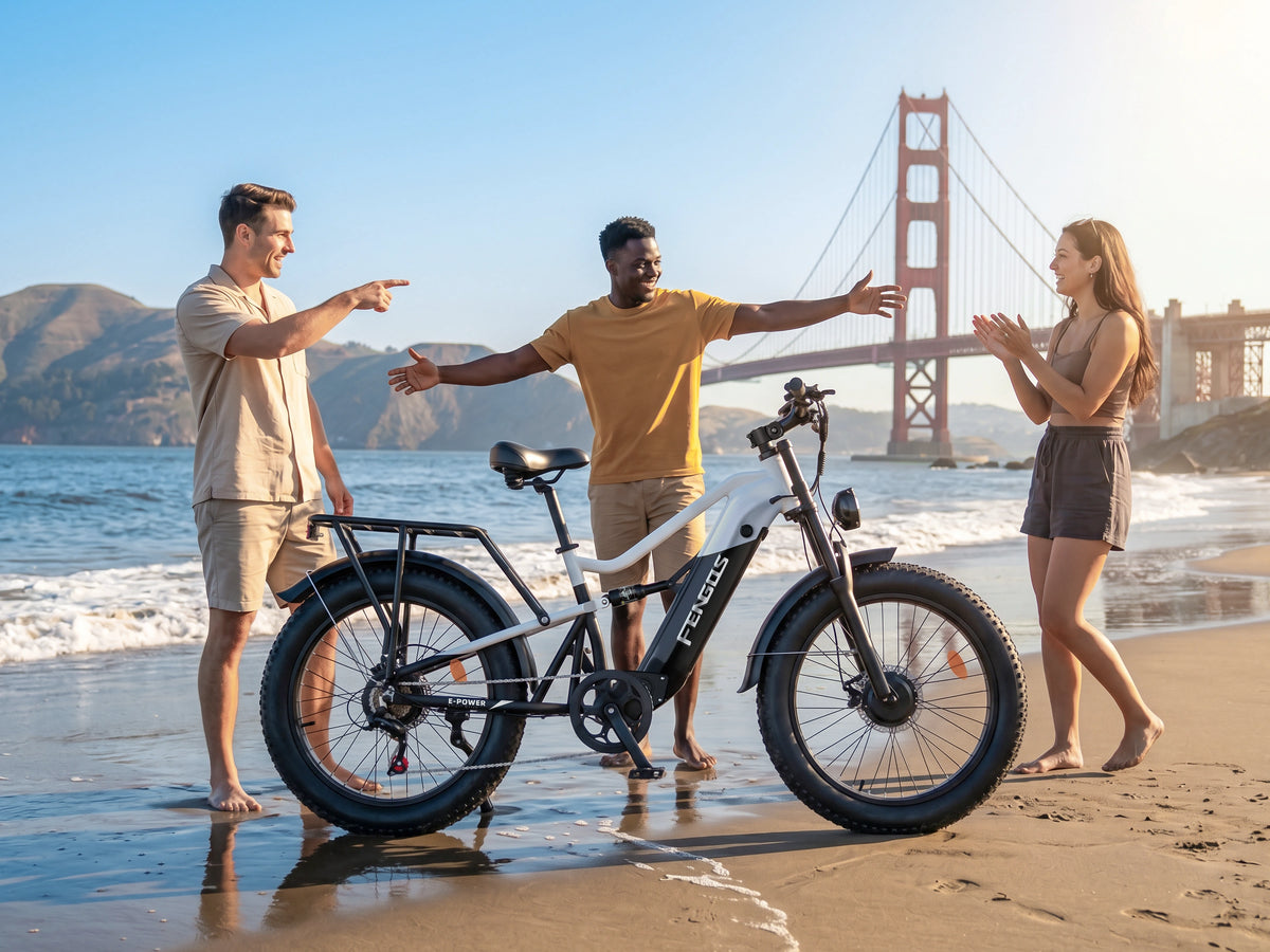 Bicicleta eléctrica todoterreno para adultos FENGQS H6 PRO