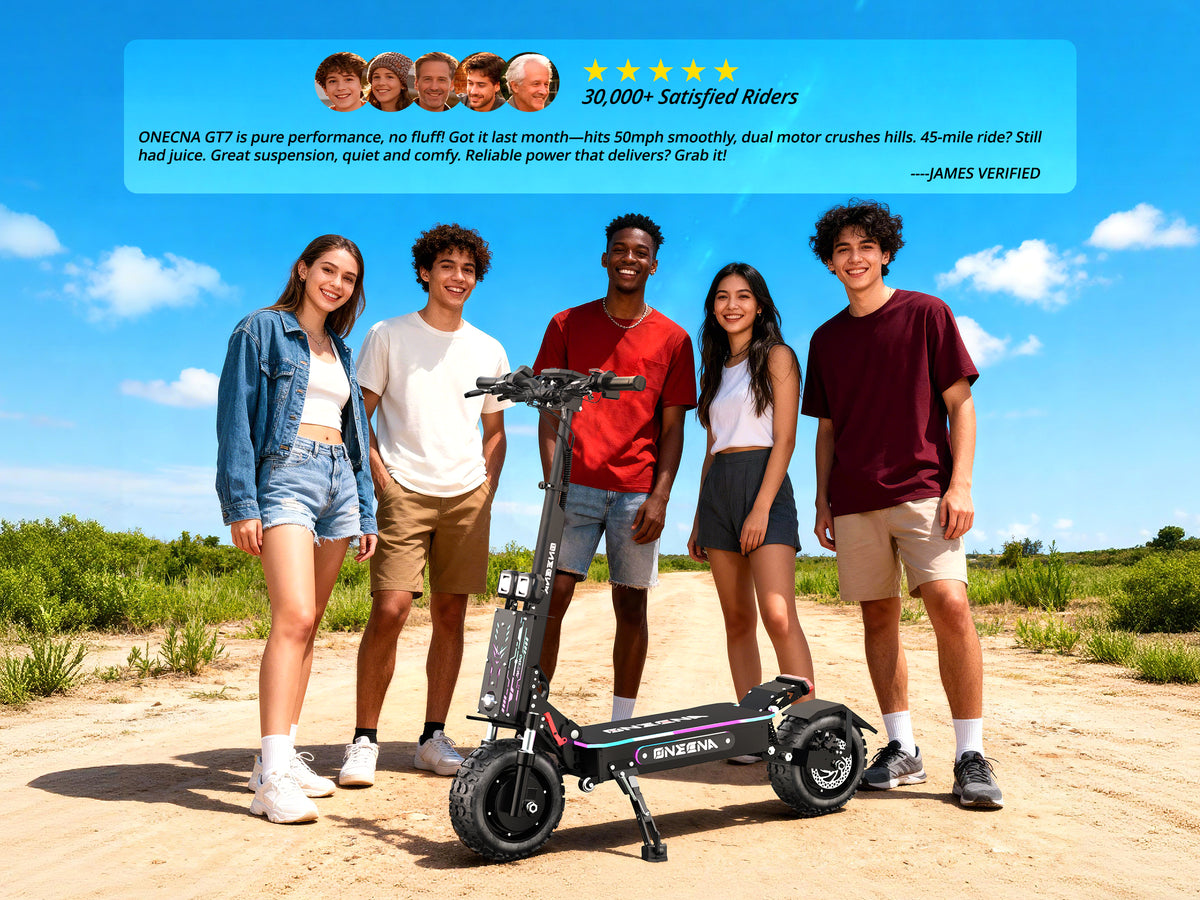 Patinete eléctrico para adultos FENGQS GT7 con doble motor de 11"