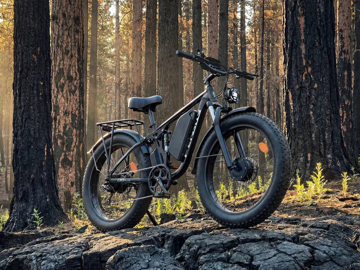 Bicicleta eléctrica todoterreno para adultos FENGQS Q8 Plus de 24"