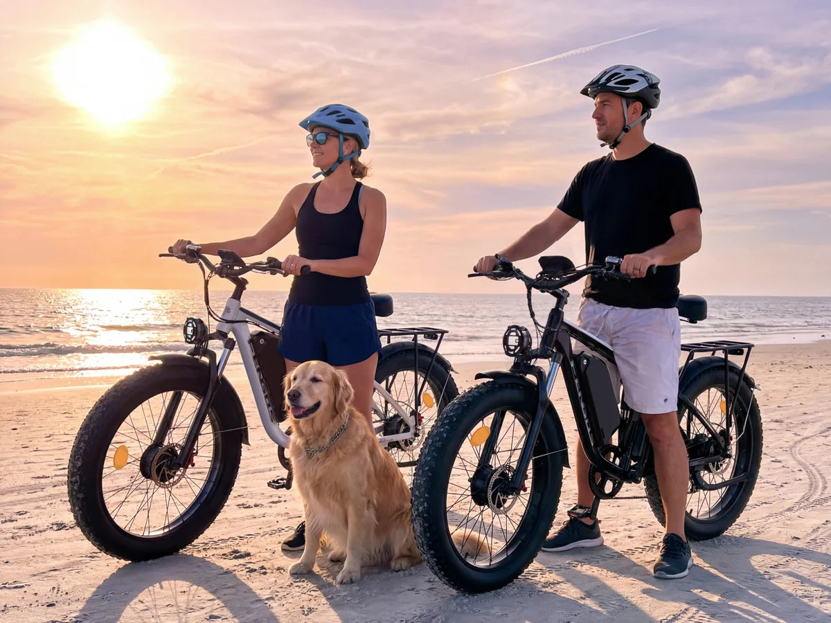 Bicicleta eléctrica todoterreno para adultos FENGQS Q8 Plus de 24"