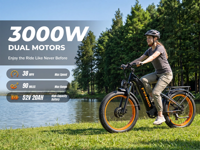 Bicicleta eléctrica todoterreno de doble motor FENGQS H2 PRO