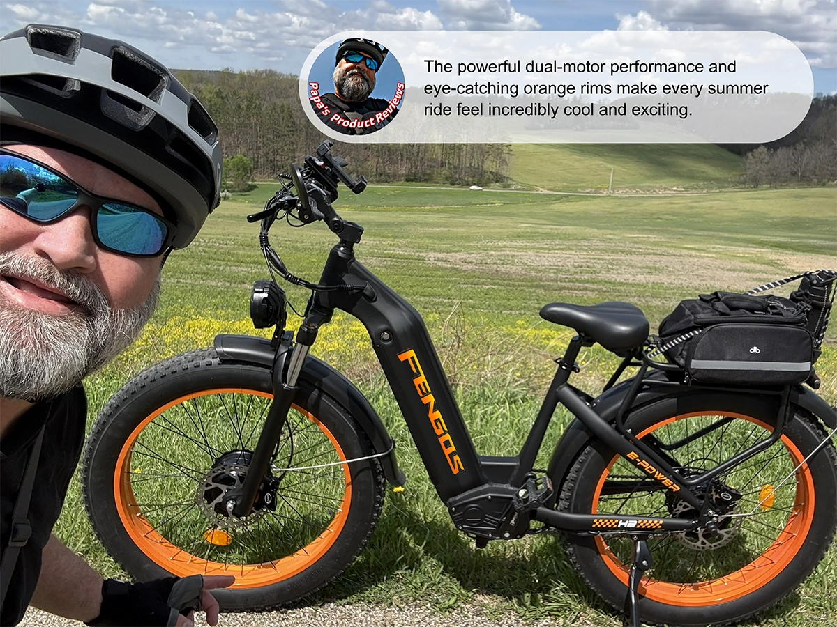 Bicicleta eléctrica todoterreno de doble motor FENGQS H2 PRO